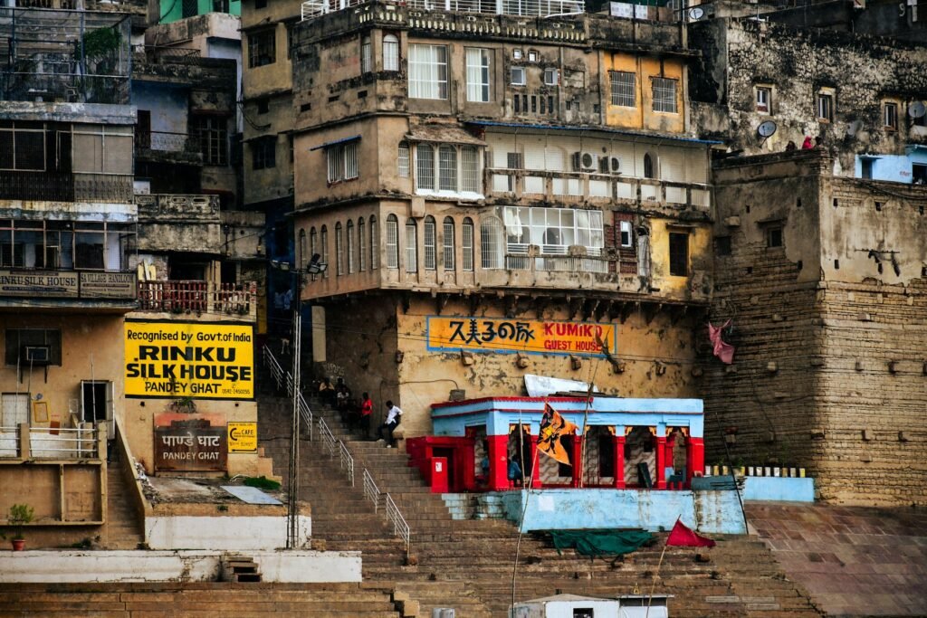 The riverfront of Varanasi
